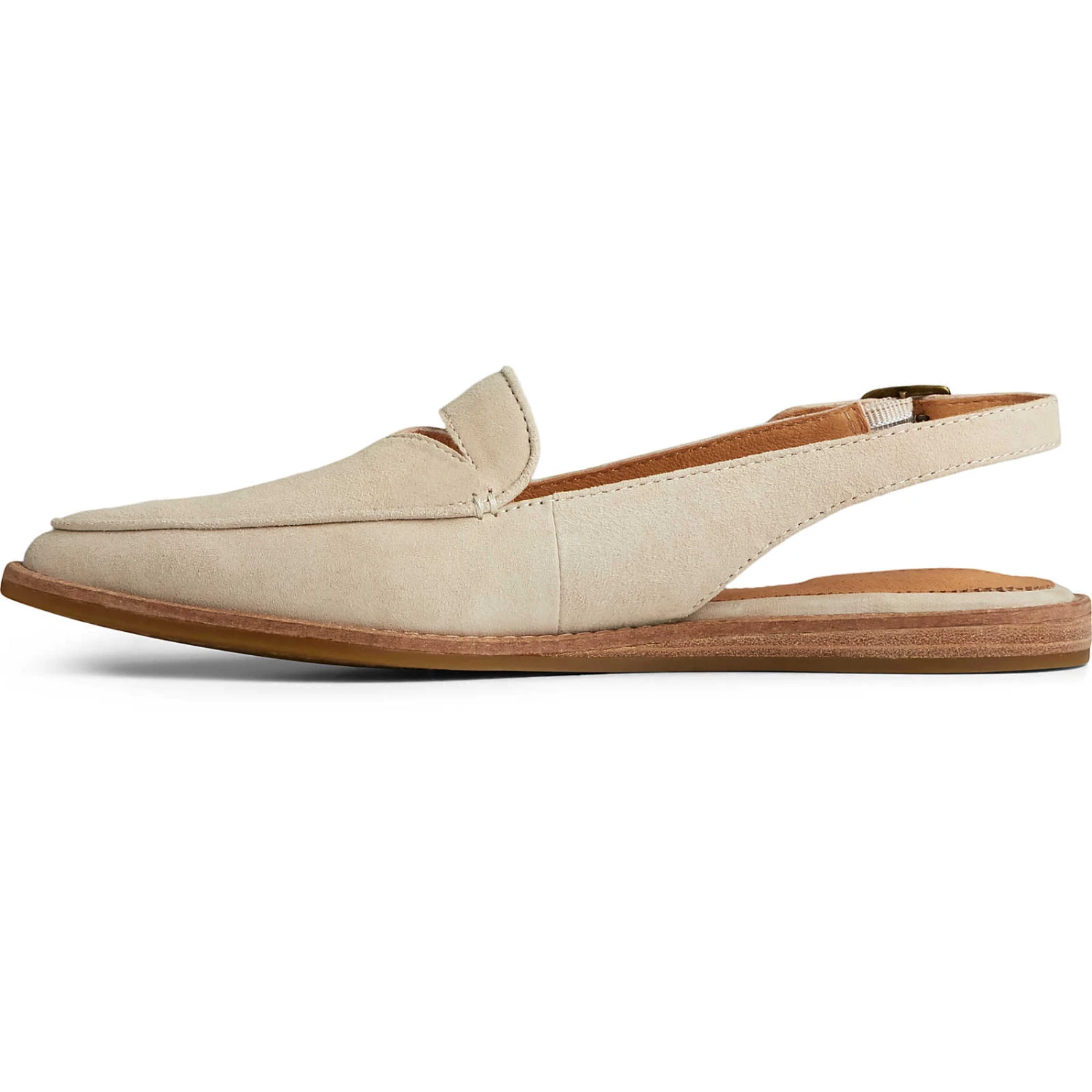 Sperry Top-Sider Women's Saybrook Leather Slingback Ivory Nubuck 6 Sperry Top-Sider Women's Saybrook Leather Slingback Ivory Nubuck - Image 4