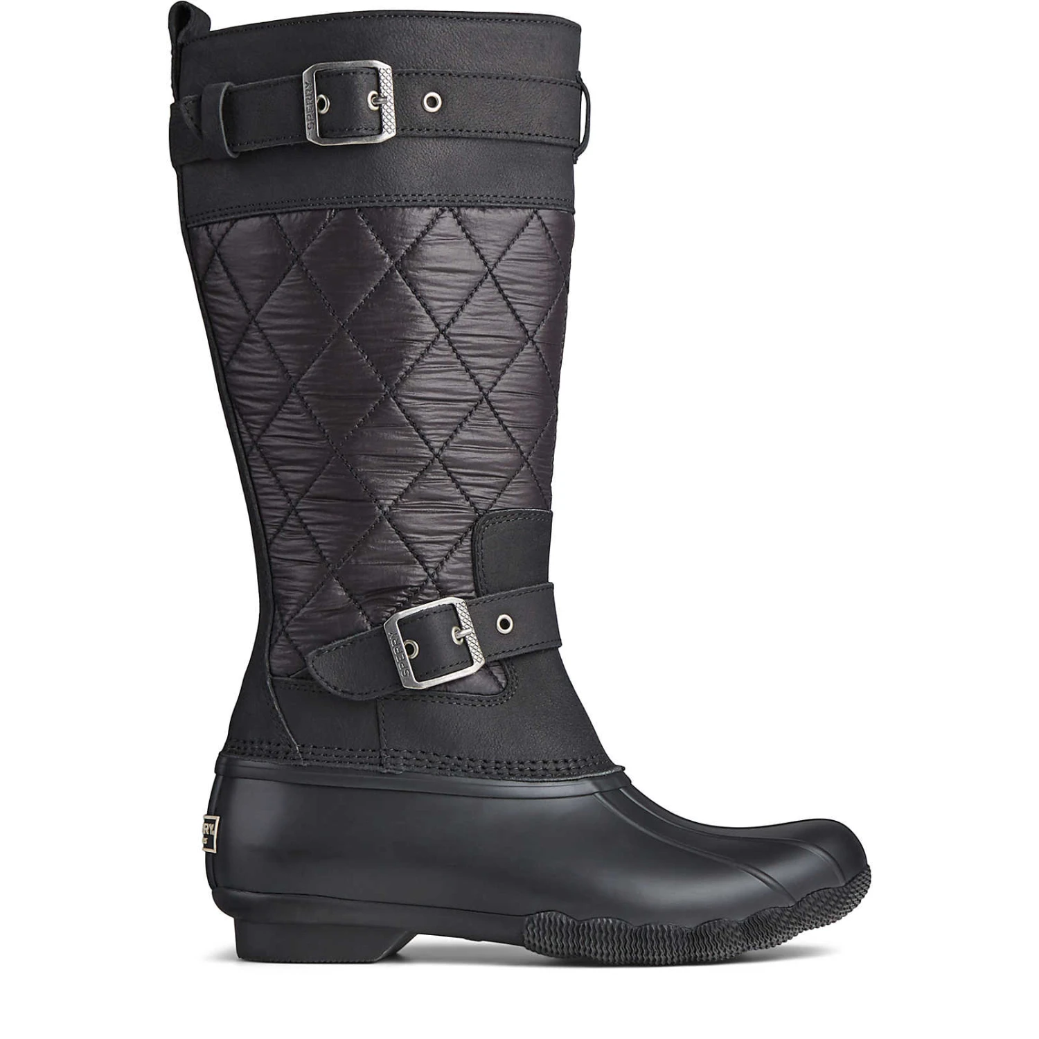 Sperry Top-Sider Women's Saltwater Tall Nylon Duck Boot Black 3 Sperry Top-Sider Women's Saltwater Tall Nylon Duck Boot Black