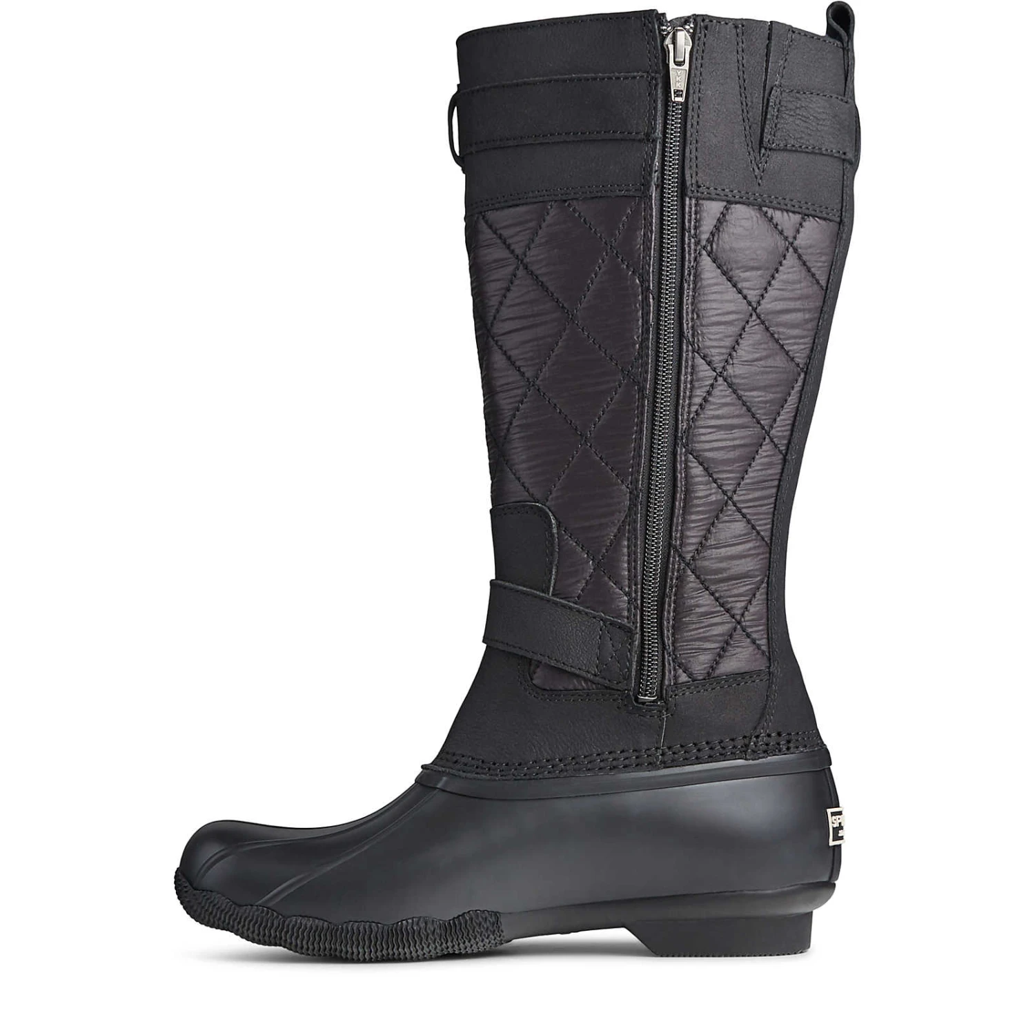 Sperry Top-Sider Women's Saltwater Tall Nylon Duck Boot Black 6 Sperry Top-Sider Women's Saltwater Tall Nylon Duck Boot Black - Image 4
