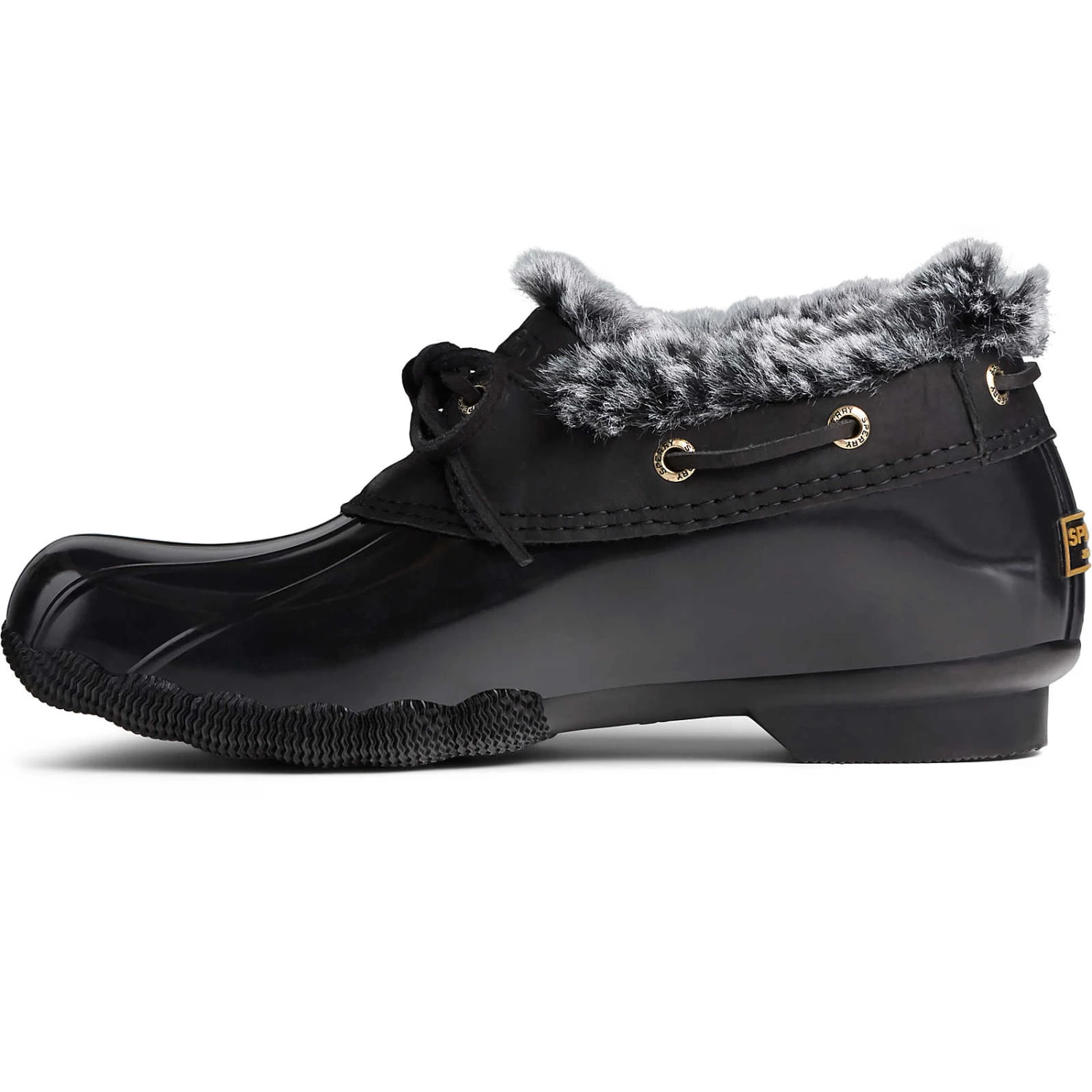 Sperry Top-Sider Women's Saltwater 1-Eye Cozy Duck Boot Black 6 Sperry Top-Sider Women's Saltwater 1-Eye Cozy Duck Boot Black - Image 4