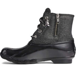 Sperry Top-Sider Women's Saltwater Sparkle Duck Boot Black/Silver 11 Sperry Top-Sider Women's Saltwater Sparkle Duck Boot Black/Silver -Sperry Top-Sider Sales STS85831 180