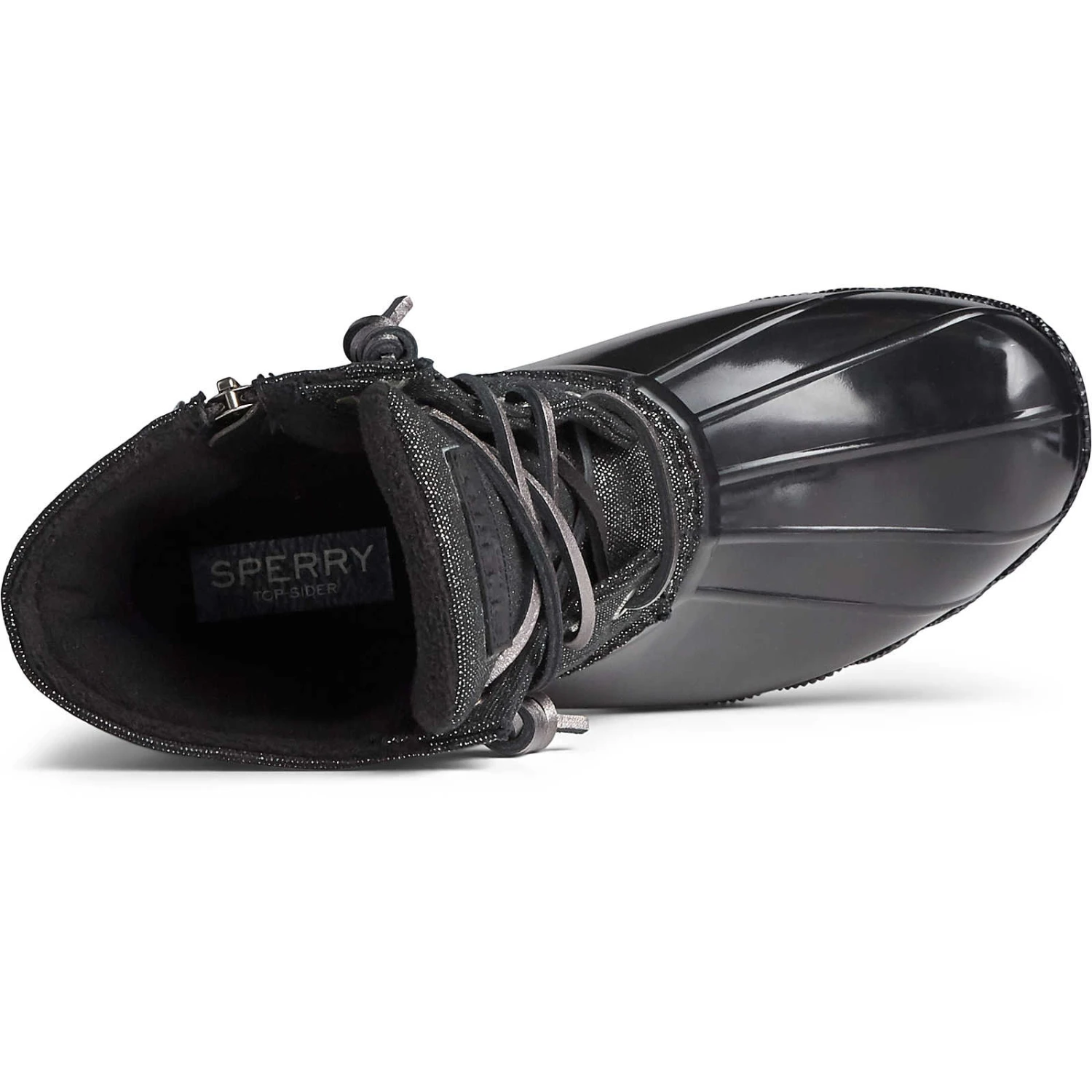 Sperry Top-Sider Women's Saltwater Sparkle Duck Boot Black/Silver 7 Sperry Top-Sider Women's Saltwater Sparkle Duck Boot Black/Silver - Image 5