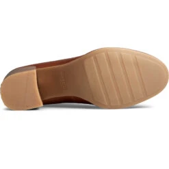 Sperry Top-Sider Women's Seaport Penny Heel Leather Loafer Tan -Sperry Top-Sider Sales STS86537 OUT