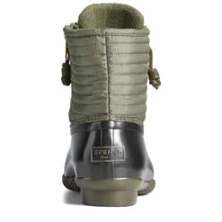 Sperry Top-Sider Women's Saltwater Puff Nylon Quilted Duck Boot Olive -Sperry Top-Sider Sales STS86710 90