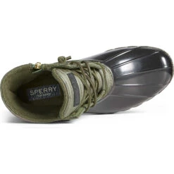 Sperry Top-Sider Women's Saltwater Puff Nylon Quilted Duck Boot Olive -Sperry Top-Sider Sales STS86710 TOP