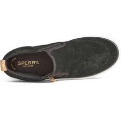 Sperry Top-Sider Women's Crest Lug Suede Chukka Black -Sperry Top-Sider Sales STS86853 TOP