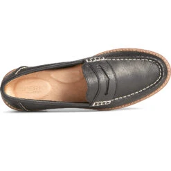 Sperry Top-Sider Women's Seaport Penny Leather Loafer Black -Sperry Top-Sider Sales STS86931 TOP
