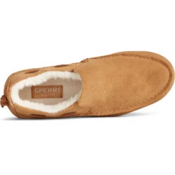 Sperry Top-Sider Women's Moc-Sider Suede Slip On Tan -Sperry Top-Sider Sales STS86937 TOP