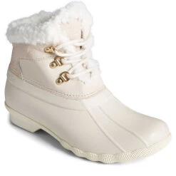 Sperry Top-Sider Women's Saltwater Alpine Leather Duck Boot Ivory -Sperry Top-Sider Sales STS87059