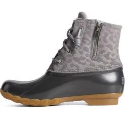 Sperry Top-Sider Women's Saltwater Cheetah Duck Boot Grey -Sperry Top-Sider Sales STS87096 180