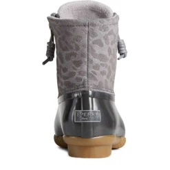 Sperry Top-Sider Women's Saltwater Cheetah Duck Boot Grey -Sperry Top-Sider Sales STS87096 90