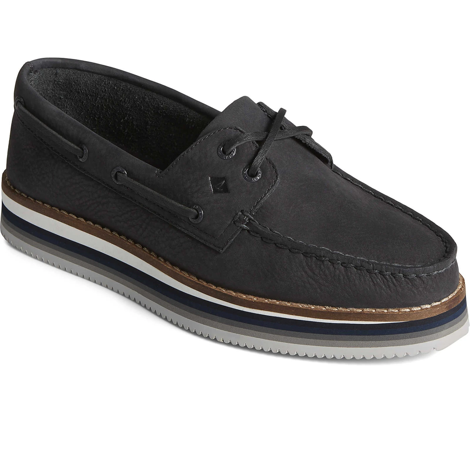 Sperry Top-Sider Women's Authentic Original™ Stacked Boat Shoe Black 4 Sperry Top-Sider Women's Authentic Original™ Stacked Boat Shoe Black - Image 2