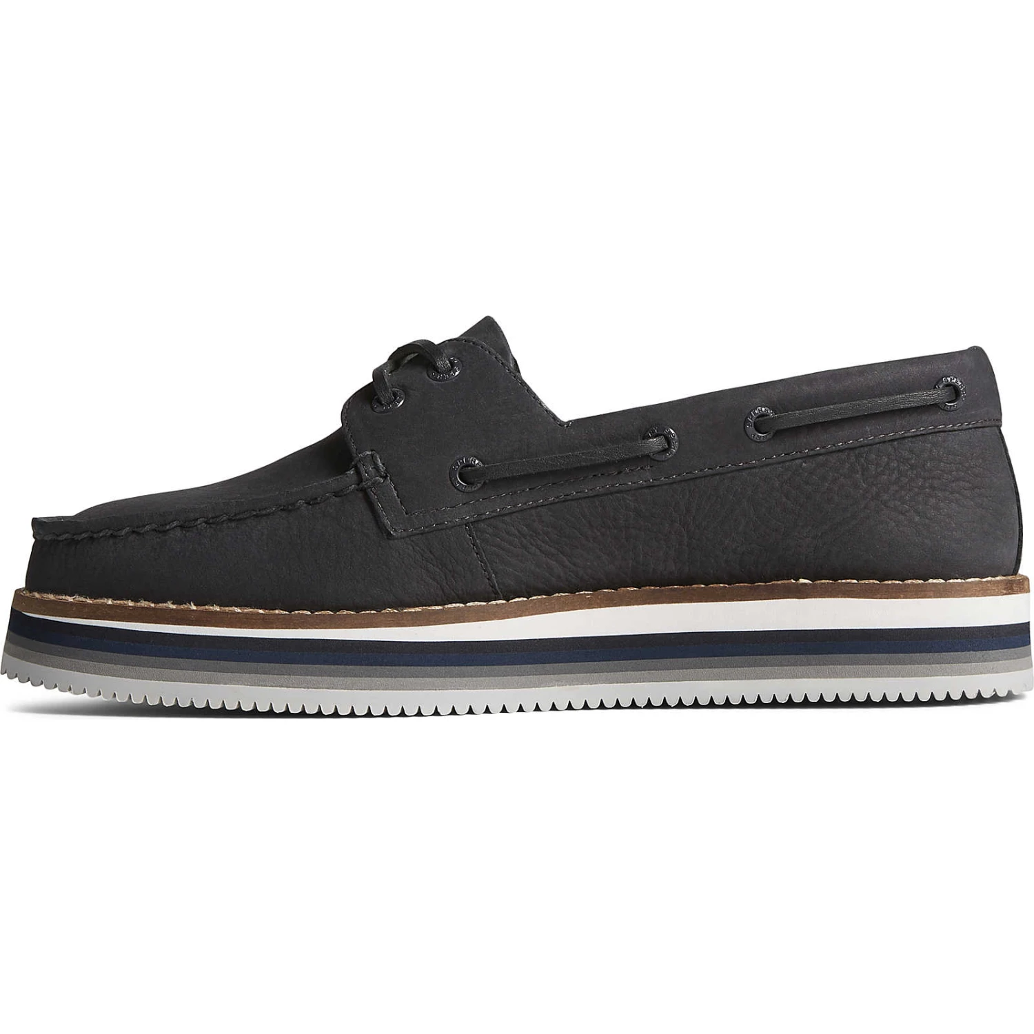 Sperry Top-Sider Women's Authentic Original™ Stacked Boat Shoe Black 6 Sperry Top-Sider Women's Authentic Original™ Stacked Boat Shoe Black - Image 4