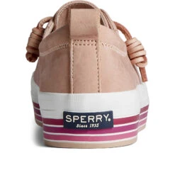 Sperry Top-Sider Women's Crest Vibe Platform Stripe Sneaker Pink -Sperry Top-Sider Sales STS87182 90
