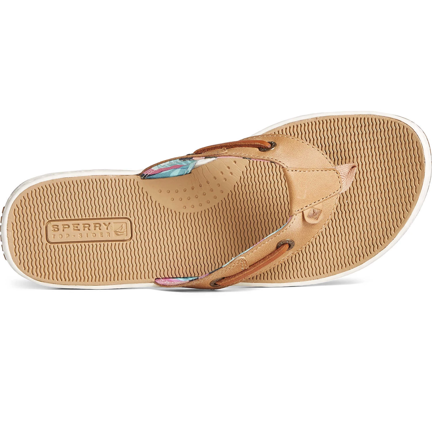 Sperry Top-Sider Women's Seafish Leather Flip Flop Tan 7 Sperry Top-Sider Women's Seafish Leather Flip Flop Tan - Image 5