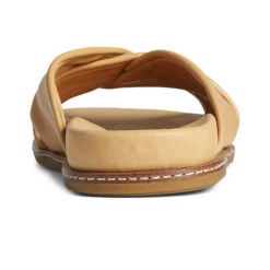 Sperry Top-Sider Women's Gold Cup™ Waveside PLUSHWAVE™ Cross Slide Sandal Tan -Sperry Top-Sider Sales STS87353 90