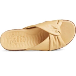 Sperry Top-Sider Women's Gold Cup™ Waveside PLUSHWAVE™ Cross Slide Sandal Tan -Sperry Top-Sider Sales STS87353 TOP