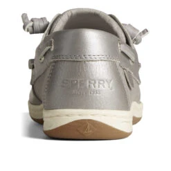 Sperry Top-Sider Women's Songfish Pearlized Boat Shoe Silver -Sperry Top-Sider Sales STS87441 90