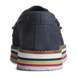 Sperry Top-Sider Women's Authentic Original™ Stacked Boat Shoe Navy -Sperry Top-Sider Sales STS87497 90