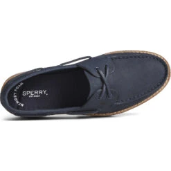 Sperry Top-Sider Women's Authentic Original™ Stacked Boat Shoe Navy -Sperry Top-Sider Sales STS87497 TOP