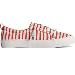 Sperry Top-Sider Women's Sperry X JAWS Crest Vibe Stripe Sneaker Red