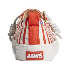 Sperry Top-Sider Women's Sperry X JAWS Crest Vibe Stripe Sneaker Red -Sperry Top-Sider Sales STS87747 90