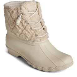 Sperry Top-Sider Women's Saltwater Sherpa Duck Boot Off White -Sperry Top-Sider Sales STS87768