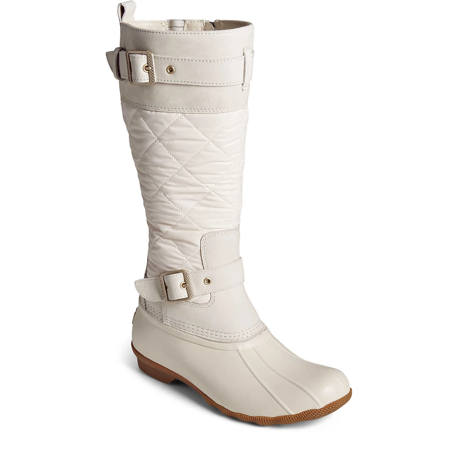 Sperry Top-Sider Women's Saltwater Tall Nylon Duck Boot Ivory 4 Sperry Top-Sider Women's Saltwater Tall Nylon Duck Boot Ivory - Image 2