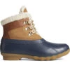 Sperry Top-Sider Women's Saltwater Alpine Leather Duck Boot Tan/Navy -Sperry Top-Sider Sales STS87778 000