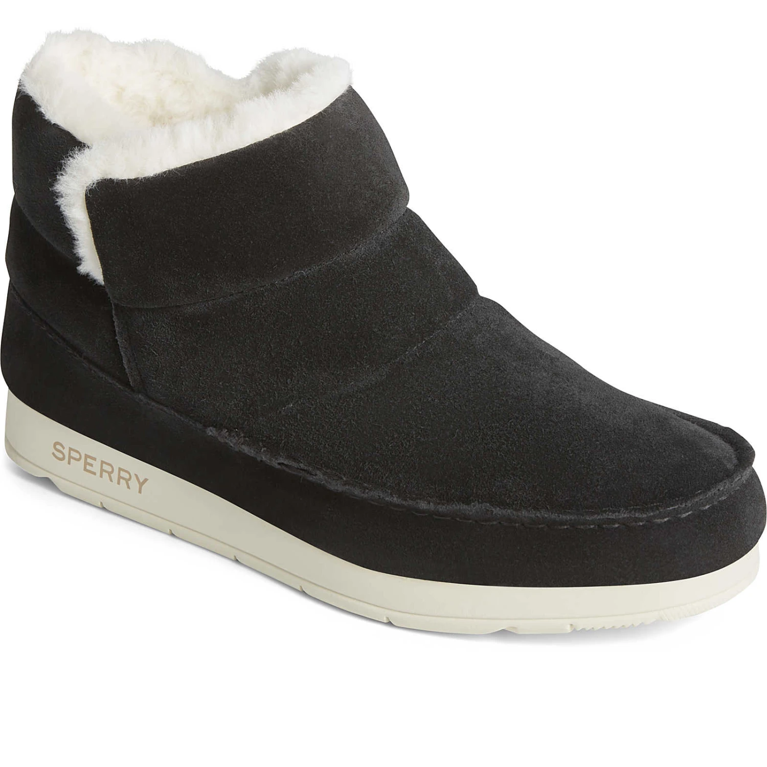 Sperry Top-Sider Women's Moc-Sider Suede Bootie Black 4 Sperry Top-Sider Women's Moc-Sider Suede Bootie Black - Image 2