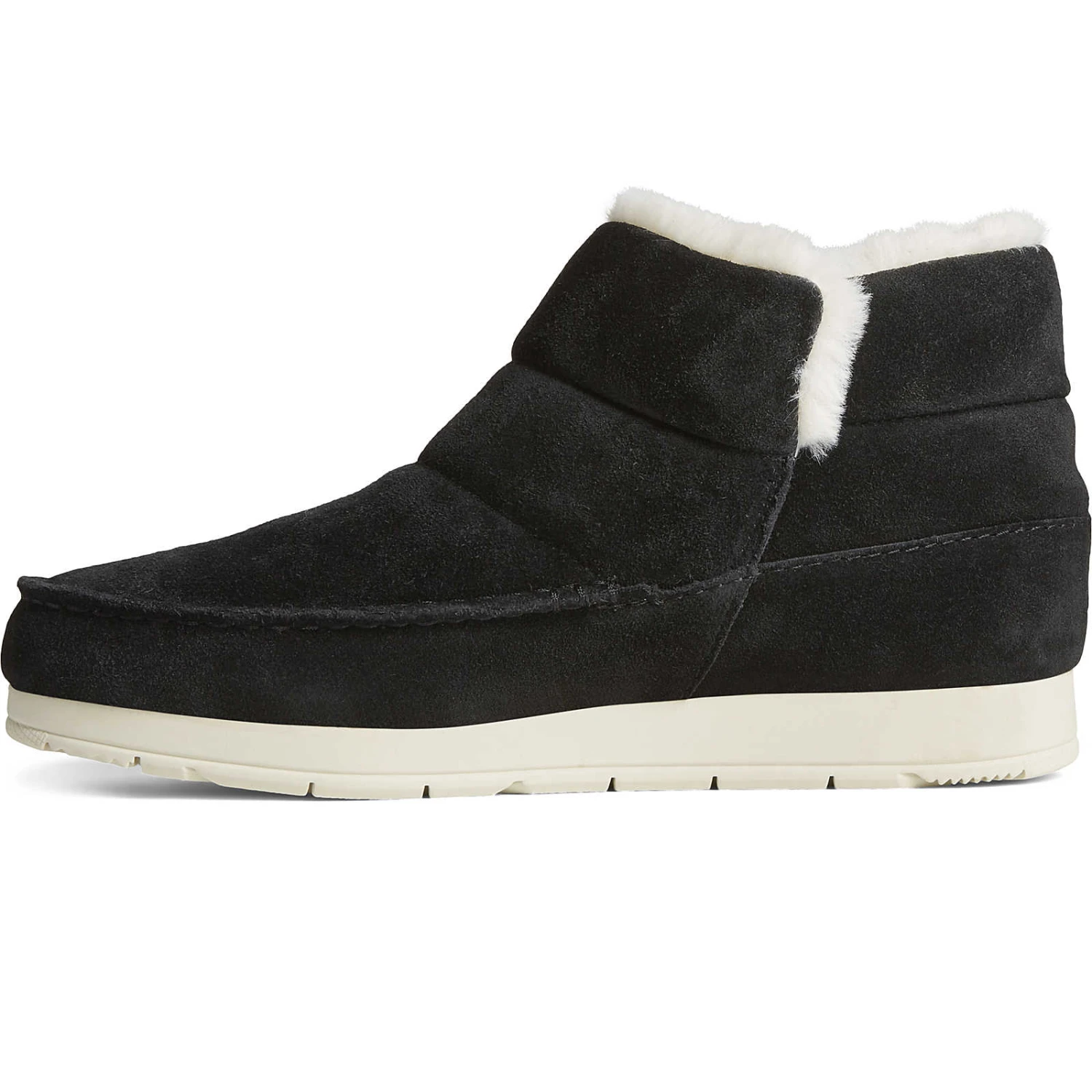 Sperry Top-Sider Women's Moc-Sider Suede Bootie Black 6 Sperry Top-Sider Women's Moc-Sider Suede Bootie Black - Image 4