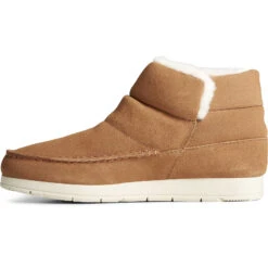 Sperry Top-Sider Women's Moc-Sider Suede Bootie Tan -Sperry Top-Sider Sales STS87877 180