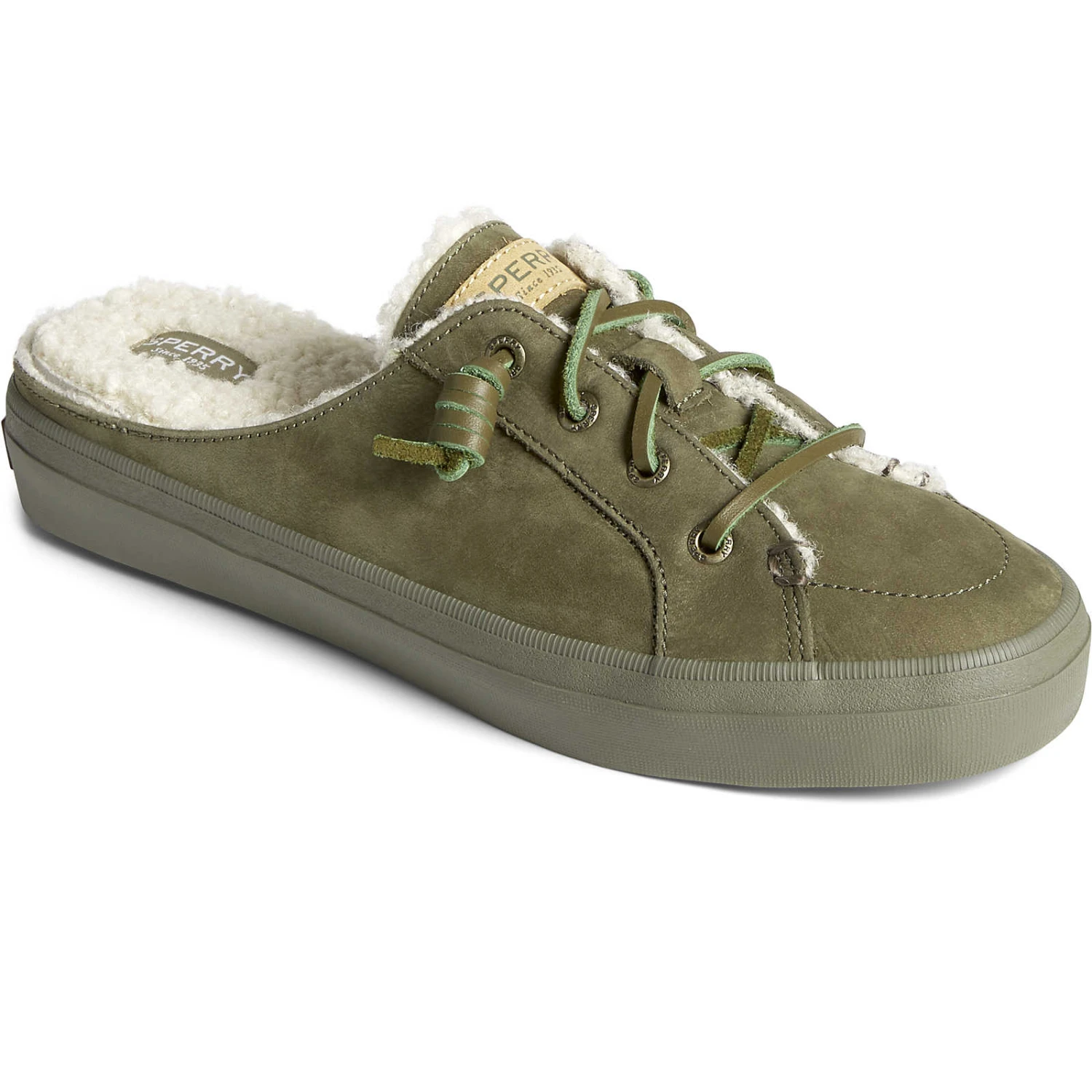 Sperry Top-Sider Women's Crest Cozy Mule Sneaker Olive 4 Sperry Top-Sider Women's Crest Cozy Mule Sneaker Olive - Image 2