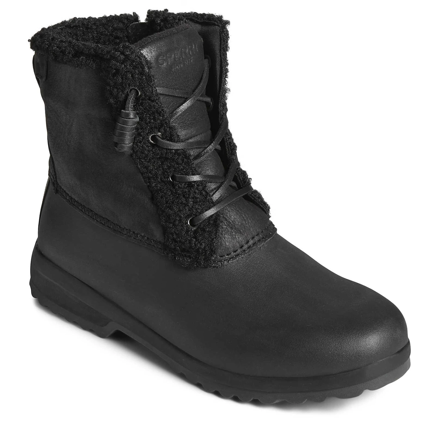 Sperry Top-Sider Women's Maritime Repel Teddy Trim Snow Boot Black 4 Sperry Top-Sider Women's Maritime Repel Teddy Trim Snow Boot Black - Image 2
