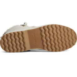Sperry Top-Sider Women's Maritime Repel Teddy Trim Snow Boot Ivory -Sperry Top-Sider Sales STS87891 OUT