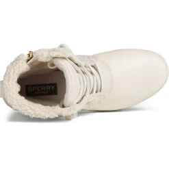 Sperry Top-Sider Women's Maritime Repel Teddy Trim Snow Boot Ivory -Sperry Top-Sider Sales STS87891 TOP