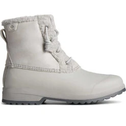 Sperry Top-Sider Women's Maritime Repel Teddy Trim Snow Boot Grey