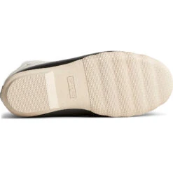 Sperry Top-Sider Women's Saltwater Winter Luxe Leather Duck Boot Ivory/Black -Sperry Top-Sider Sales STS87897 OUT