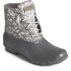 Sperry Top-Sider Women's Saltwater Metallic Jacquard Duck Boot Silver 9 Sperry Top-Sider Women's Saltwater Metallic Jacquard Duck Boot Silver -Sperry Top-Sider Sales STS87899 091422