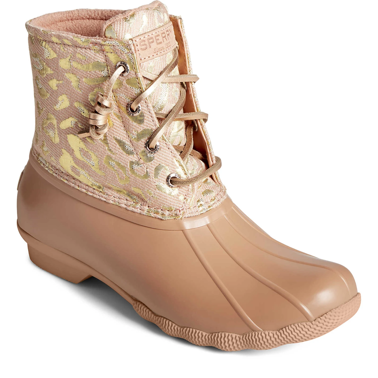 Sperry Top-Sider Women's Saltwater Metallic Jacquard Duck Boot Rose 4 Sperry Top-Sider Women's Saltwater Metallic Jacquard Duck Boot Rose - Image 2