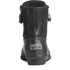 Sperry Top-Sider Women's Saltwater Metallic Leather Duck Boot Black 10 Sperry Top-Sider Women's Saltwater Metallic Leather Duck Boot Black -Sperry Top-Sider Sales STS87903 90