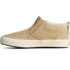 Sperry Top-Sider Women's Crest Side Zip Cozy Sneaker Khaki -Sperry Top-Sider Sales STS87906 180