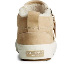 Sperry Top-Sider Women's Crest Side Zip Cozy Sneaker Khaki -Sperry Top-Sider Sales STS87906 90