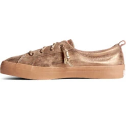 Sperry Top-Sider Women's Crest Vibe Shimmer Leather Sneaker Rose -Sperry Top-Sider Sales STS87914 180