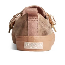 Sperry Top-Sider Women's Crest Vibe Shimmer Leather Sneaker Rose -Sperry Top-Sider Sales STS87914 90