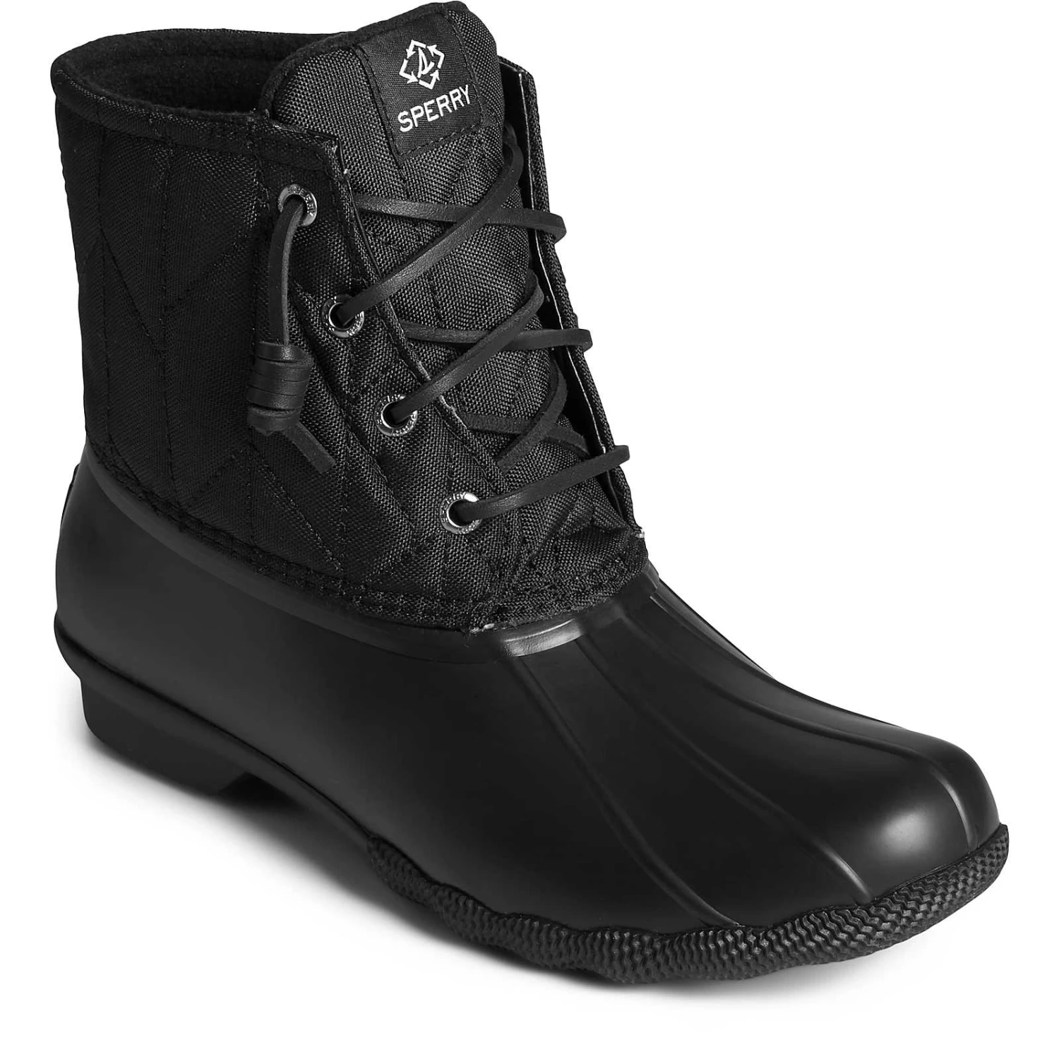 Sperry Top-Sider Women's SeaCycled™ Saltwater Nylon Duck Boot Black 4 Sperry Top-Sider Women's SeaCycled™ Saltwater Nylon Duck Boot Black - Image 2