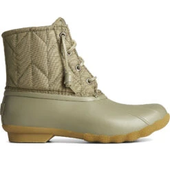 Sperry Top-Sider Women's SeaCycled™ Saltwater Nylon Duck Boot Green