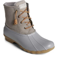 Sperry Top-Sider Women's Saltwater Mainsail Leather Duck Boot Grey 9 Sperry Top-Sider Women's Saltwater Mainsail Leather Duck Boot Grey -Sperry Top-Sider Sales STS87948