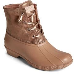 Sperry Top-Sider Women's Saltwater Metallic Leather Duck Boot Rose 9 Sperry Top-Sider Women's Saltwater Metallic Leather Duck Boot Rose -Sperry Top-Sider Sales STS87983