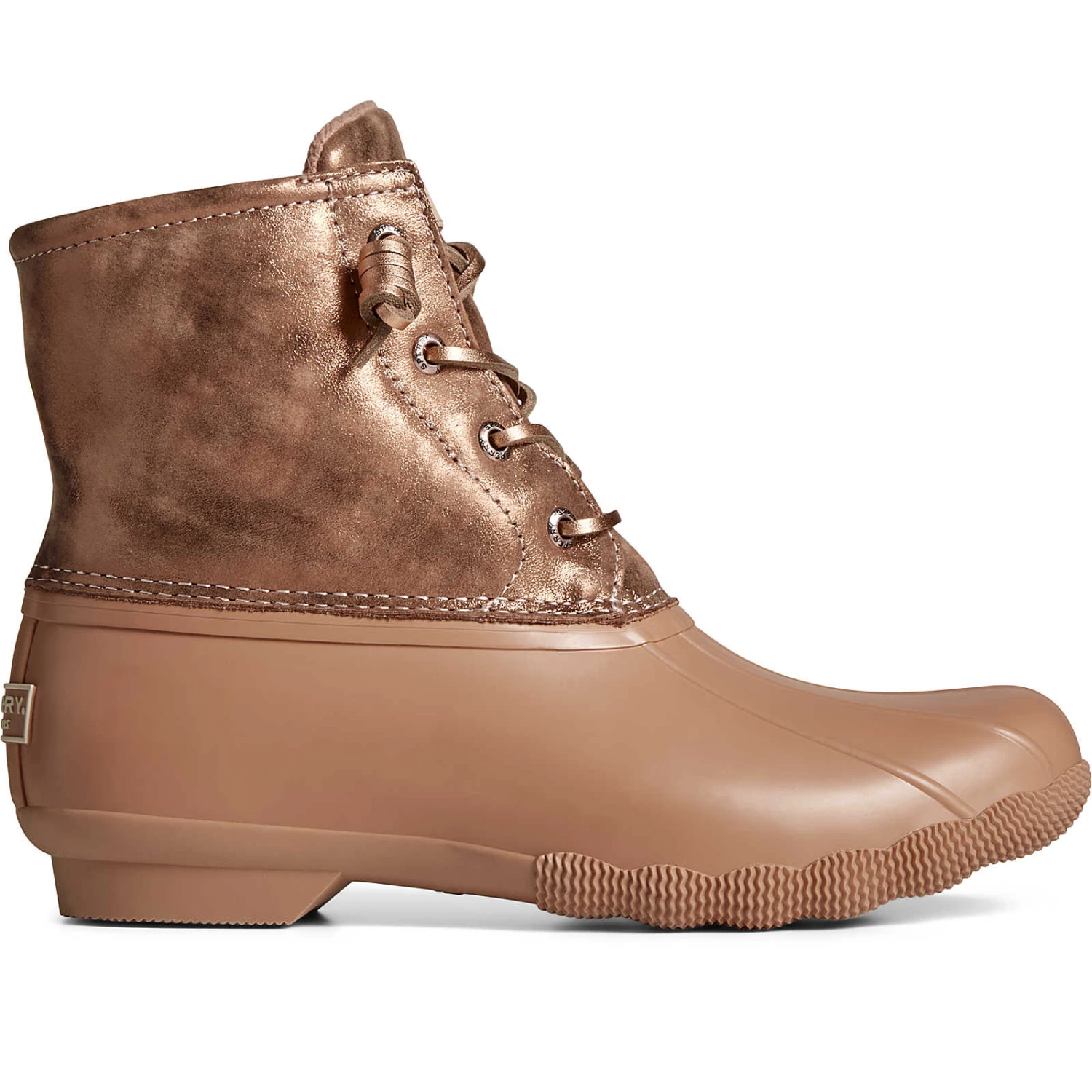 Sperry Top-Sider Women's Saltwater Metallic Leather Duck Boot Rose 3 Sperry Top-Sider Women's Saltwater Metallic Leather Duck Boot Rose